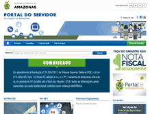 Tablet Screenshot of portaldoservidor.am.gov.br