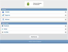 Tablet Screenshot of amazonas.am.gov.br